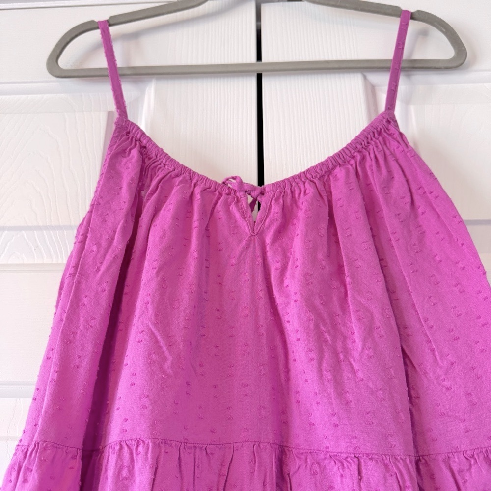 Old Navy Orchid Purple Clip Dot Spaghetti Strap Dress, XL Tall - Picture 3 of 7